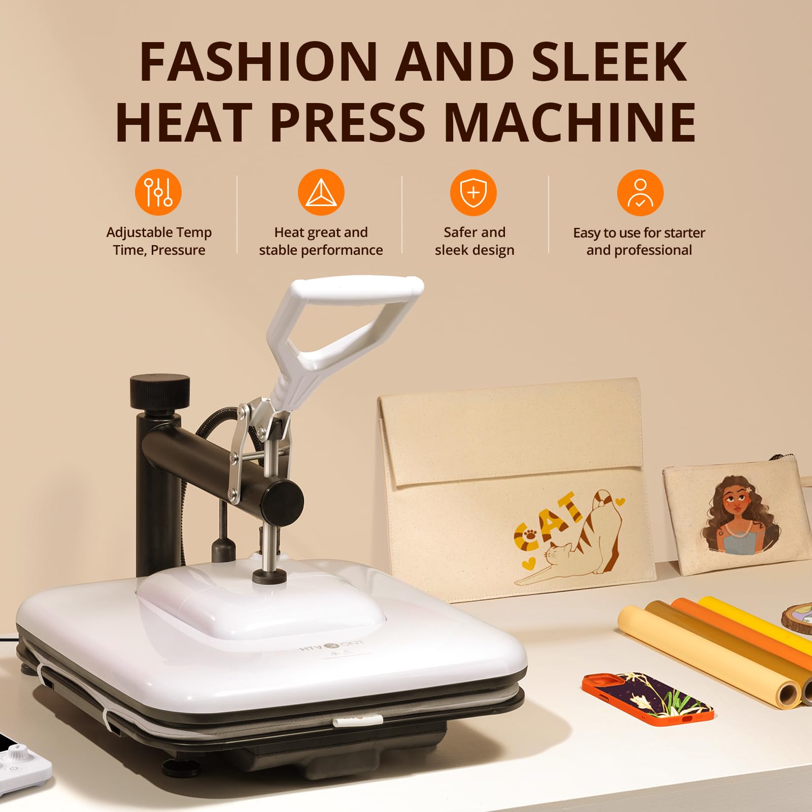Amazon.com: HTVRONT Heat Press Machine for T Shirts - 15x15 Swing